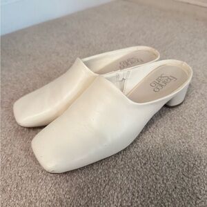 Franco Sarto Women's Ivory Mules